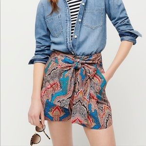 J. Crew Ratti Mediterranean Paisley Print Shorts
